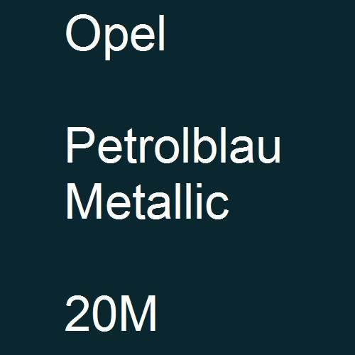 Opel, Petrolblau Metallic, 20M.